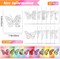 12Pcs 8 x 10 Inch Pre Drawn Canvas to Paint for Adults, Paint Canvases for Painting, Pre Printed Canvas Set Sip and Paints Kit for Paints Party Favors(Butterfly)